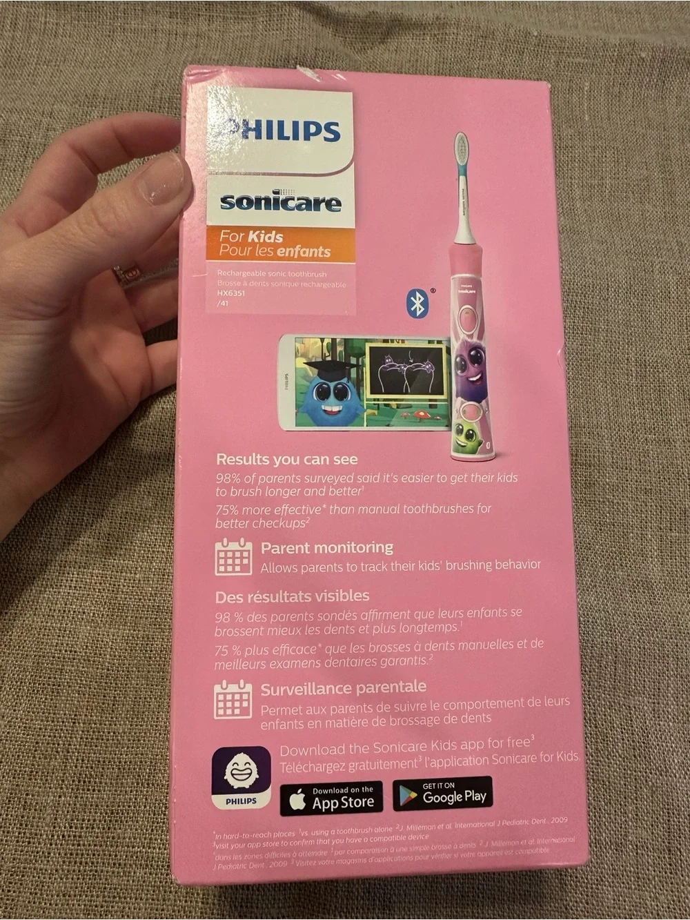 Philips Sonicare Kids Electric Toothbrush - Pink
